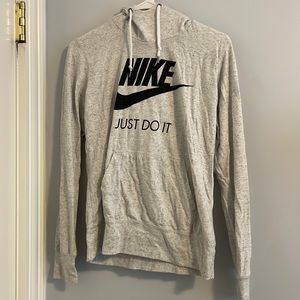 Thin whiteish Nike hoodie size large